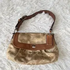 archive COACH signature HOBO shoulderbag