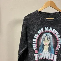富江 TOMIE ロングスリーブTシャツ ケミカルウォッシュ 伊藤潤二 ロンT