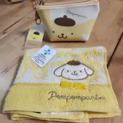 ポムポムプリン タオル＆ポーチ セット
