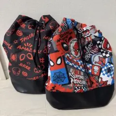 スパイダーマン　プラチナムザッカ巾着リュック （全2種）セット
