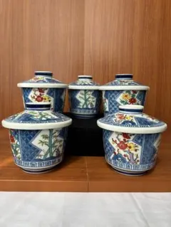 ♣ヴィンテージ品♥【名釜・有田焼・西峰作】♥【高級】金彩・急須蓋付煎茶器 ５客 有田焼 西峰作 蓋付 茶碗 5客 - メルカリ