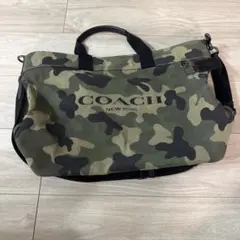 COACH 迷彩柄 ボストンバッグ