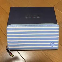 トミーヒルフィガー TOMMY ストライプロングウォレット