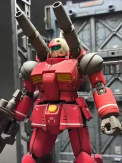 HG ガンキャノン 完成品 ウェザリング 墨入れ 艶消し仕上げ 格納庫ベース付のサムネイル