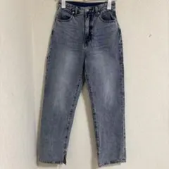 ハイウエストストレートデニム
