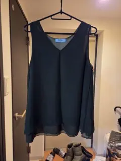 CECIL McBEE ダークグリーン ノースリーブ