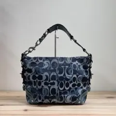 Coach Signature Shoulder Bag Blue
