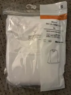 MUJI クルーネック長袖インナー S ホワイトのサムネイル
