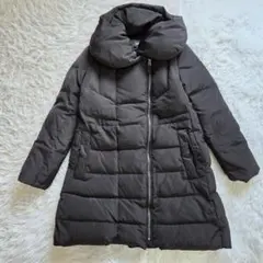 MIXXO　ショールカラーダウンコート　ジャケット　フェザー　Ｓ　ブラック