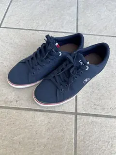 LACOSTE スニーカー レディース 38（約24cm）ネイビー 美品のサムネイル