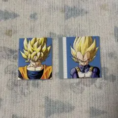 最強ジャンプ付録 顔写真風ステッカー 証明写真 ドラゴンボール 孫悟空 ベジータ