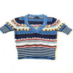 KEITA MARUYAMA ケイタマルヤマ 半袖コットンニット ミックスカラー