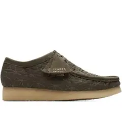 Clarks Wallabee Olive Combination 幾何学 刺繍