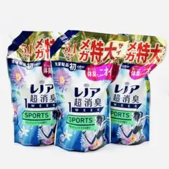 신제품 레노어 슈퍼 냄새 제거기 1주 메가 오버사이즈 스포츠 리필 1540ml 3팩 대용량 섬유 유연제
