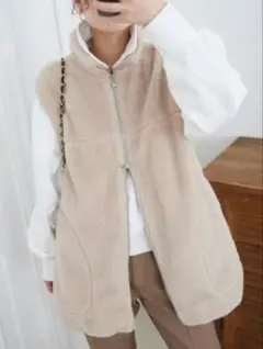美品SLOBE IENA ボアスタンドベスト