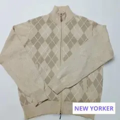 ◆週末限定値下げ◆NEW YORKER　ジップアップカーディガン　メンズM