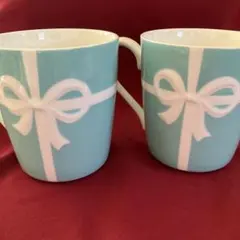 【未使用】ティファニー☆ペアーマグカップ　（２カップ）