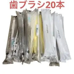 ホテルアメニティ・使い捨て歯ブラシ20本　歯ブラシ　歯磨き粉　まとめ売り