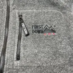 [希少]FIRST DOWN フリースジャケット グレー　Lサイズ
