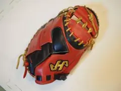 ハタケヤマ　キャッチャーミット　伊藤光モデル 赤黒 ハタケヤマ キャッチャーミット 伊藤光モデル 赤黒 ハタケヤマ