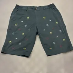 Munsingwear 総柄刺繍 ハーフパンツ ネイビーのサムネイル