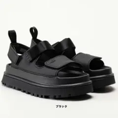 UGG ブラック サンダル　ゴールデングロウ　23cm