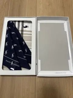 Ralph Lauren ネイビー シルクハンカチのサムネイル