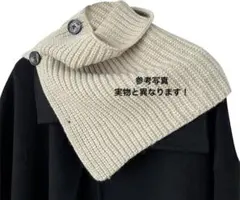 リブニット フェイクタートル ネックディッキー 襟 スヌード ネックウォーマー