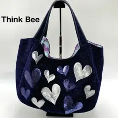 【美品】 Think Bee ロックハート トートバッグ ネイビー