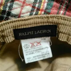 ラルフローレン　キッズ　帽子　コーデュロイ　48㎝