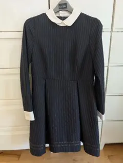 ネイビー ストライプ ワンピース