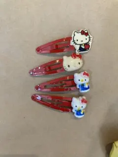 昭和レトロ　ハローキティ　髪留めピン