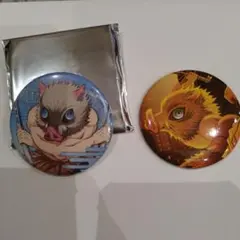 鬼滅の刃無限城編　嘴平伊之助缶バッジ2個セット