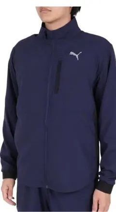 PUMA ネイビー ジップアップジャケット　サイズS