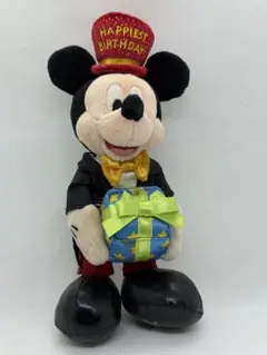 ミッキーマウス バースデーぬいぐるみ
