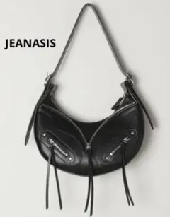 JEANASIS ジーナシス　ブラック ショルダーバッグ　マウジー　スライ