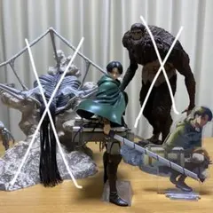 一番くじ　進撃の巨人　リヴァイ　フィギュア　アクスタセット