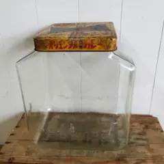 오리엔탈 카레 유리병 쇼와 레트로 고도구