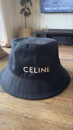 CELINE ブラック バケットハット S 楽天市場】セリーヌ バケットハット ブラック ホワイト Sサイズ 美品