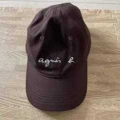 agnès b. ブラウン ベースボールキャップ