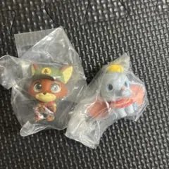 Disney ディズニー まちぼうけ 2 ニック ダンボ ガチャガチャ