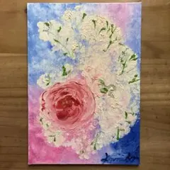 ハートの絵、絵画、原画、インテリア、現代アート、LOVE、幸せを呼ぶ