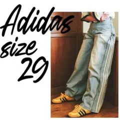 定価2.2万】ADIDAS DENIM ZIP PANT 29 JX9210 - メルカリ