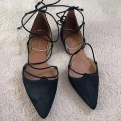 ZARA BASIC Collection39黒 フラットシューズ