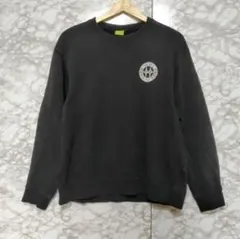 HUF ブラック クルーネック トレーナー