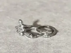 蛇デザイン シルバーリング