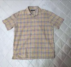 【美品】ナノユニバース チェック柄 半袖シャツのサムネイル