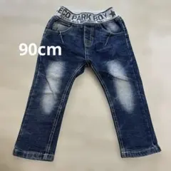 パンツ デニム ジーパン ダークブルーデニムパンツ 90cm デニムパンツ