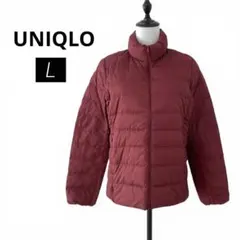 美品　UNIQLO ユニクロ　ウルトラライトダウンジャケット　レッド　赤　L