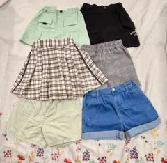 キッズ服 ショートパンツ スカート 6点セット
